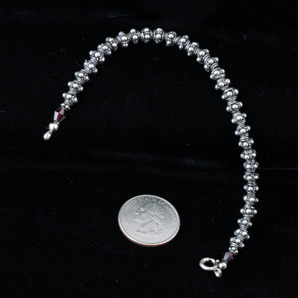 Vintage Sterling Bead Bracelet